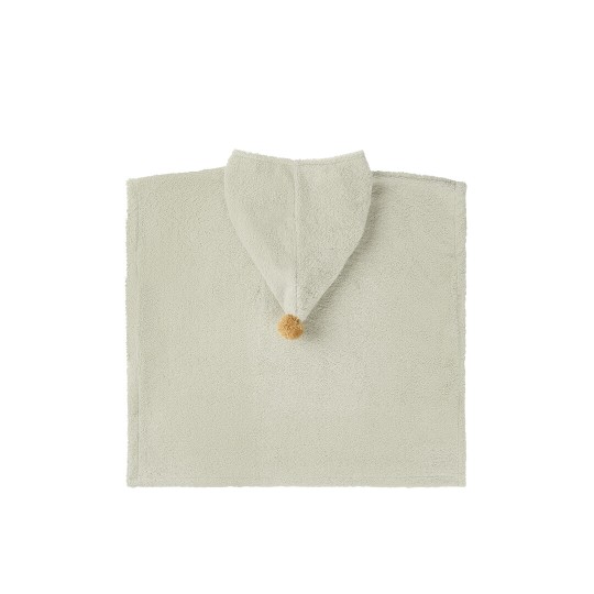 Nobodinoz - Accappatoio Poncho So Cute - 3-5anni - Cotone Biologico - Colori Nobodinoz: Sage Green