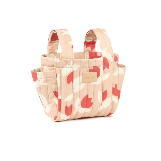 Nobodinoz - Organizer per Passeggino Hyde Park - Pratico, Elegante e Funzionale - Colori Nobodinoz: Red Tulips