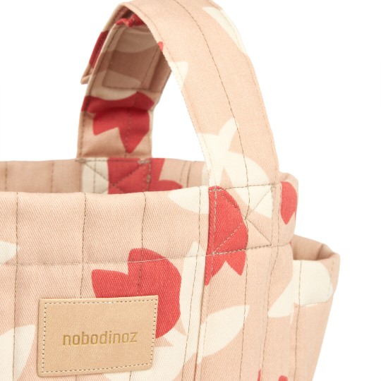 Nobodinoz - Organizer per Passeggino Hyde Park - Pratico, Elegante e Funzionale - Colori Nobodinoz: Red Tulips