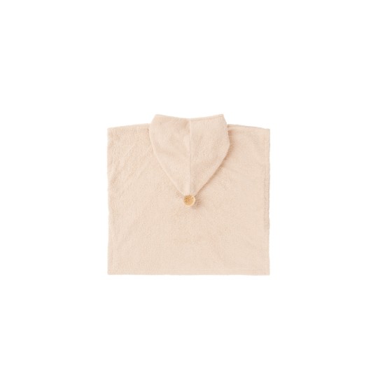 Nobodinoz - Accappatoio Poncho So Cute - 3-5anni - Cotone Biologico - Colori Nobodinoz: Latte