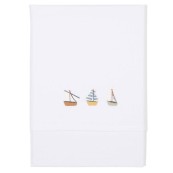 Little Dutch - Lenzuolo per culla 70x100cm - 100% Cotone - Colori Little Dutch: Sailors Bay White