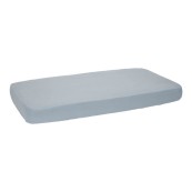 Little Dutch - Lenzuolo con angoli letto singolo - Coprimaterasso - 90 x 200 cm - Colori Little Dutch: Pure Denim Blu