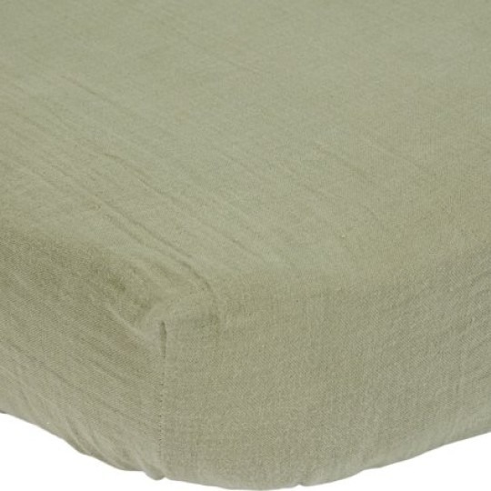 Little Dutch - Lenzuolo con angoli 70x140/150cm - Coprimaterasso - Colori Little Dutch: Olive