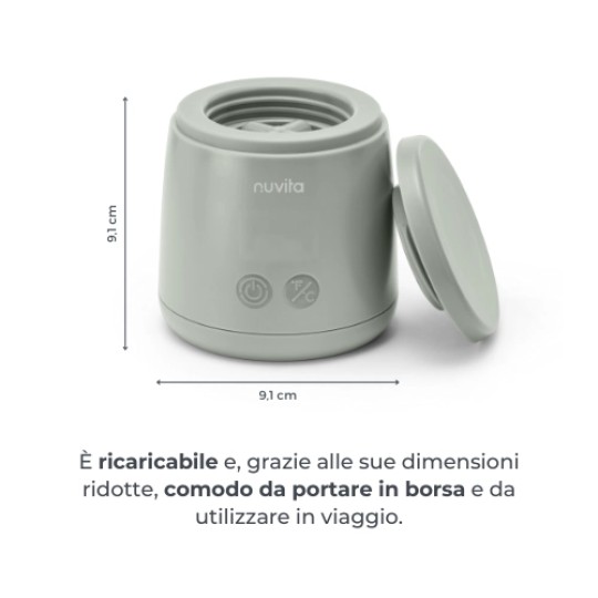 Nuvita - Scaldabiberon portatile univarsale Warm'n'Mix - Scalda e Mescola