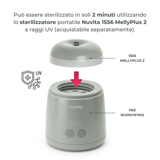Nuvita - Scaldabiberon portatile univarsale Warm'n'Mix - Scalda e Mescola