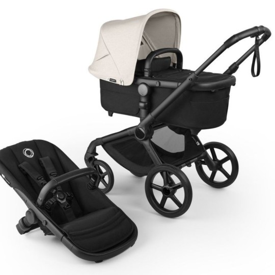 Bugaboo - Passeggino Duo Fox 5  Renew completo - Passeggino e navicella - Colori Bugaboo: Misty White