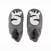 Bobux - Scarpina Soft Sole Tg. L - La cosa migliore dopo i piedi scalzi! - Colore Bobux: Zebra Grigia