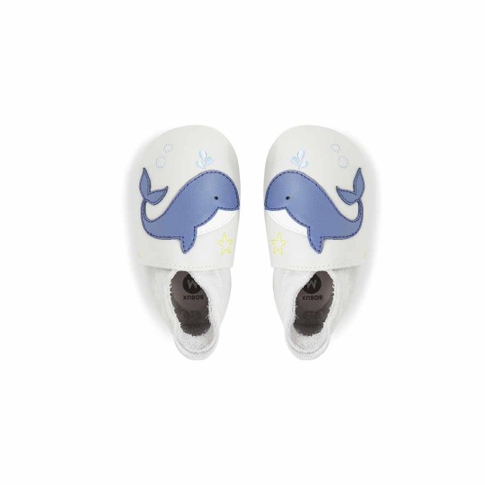 Bobux - Scarpina Soft Sole Tg. L - La cosa migliore dopo i piedi scalzi! - Colore Bobux: Balena Blu Dawn