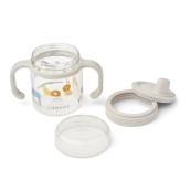 Liewood - Tazza con Beccuccio in Tritan e Manici Kylo - Colore Liewood: Sea Creature / Sandy