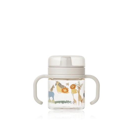 Liewood - Tazza con Beccuccio in Tritan e Manici Kylo - Colore Liewood: Sea Creature / Sandy