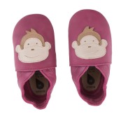 Bobux - Scarpina Soft Sole Tg. M - La cosa migliore dopo i piedi scalzi! - Colore Bobux: Monkey Dark Pink