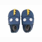 Bobux - Scarpina Soft Sole Tg. NB - La cosa migliore dopo i piedi scalzi! - Colore Bobux: Gruff Navy