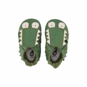 Bobux - Scarpina Soft Sole Tg. NB - La cosa migliore dopo i piedi scalzi! - Colore Bobux: Coccodrillo Verde