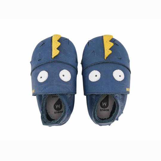 Bobux - Scarpina Soft Sole Tg. NB - La cosa migliore dopo i piedi scalzi! - Colore Bobux: Gruff Navy