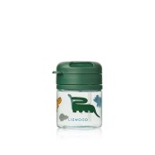 Liewood - Borraccia in Tritan con cannuccia Pavia - 280 ml - Colore Liewood: Dinosaurs / Mist