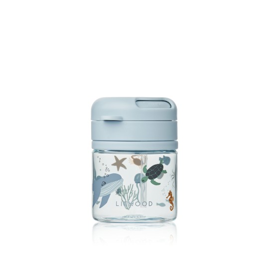 Liewood - Borraccia in Tritan con cannuccia Pavia - 280 ml - Colore Liewood: All together / Sandy