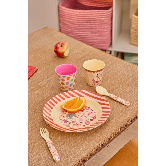 Rice - Ciotola per bambini Fun Fair - Colore Rice: Rosa