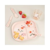 Done by Deer - Set Posate da Apprendimento - Tiny Farm - Colore: Cipria