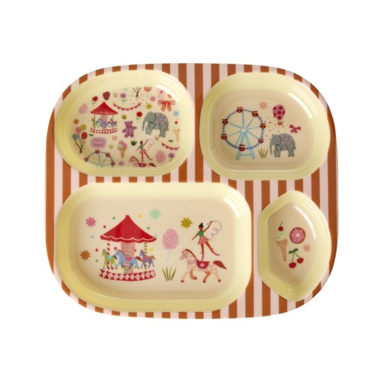 Rice - Piatto 4 Scomparti Fun Fair