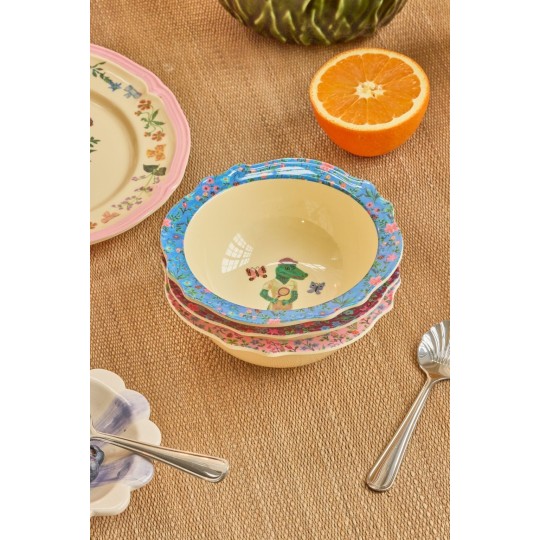 Rice - Piatto fondo Vintage - Nathalie Lété - Colore Rice: Blu