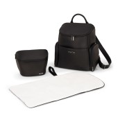 Nuna - Borsa zaino Essential Bag - con fasciatoio e organizer - Colore Nuna: Caviar