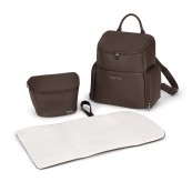 Nuna - Borsa zaino Essential Bag - con fasciatoio e organizer - Colore Nuna: Cocoa