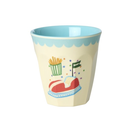 Rice - Bicchiere piccolo Fun Fair Print - Colore Rice: Chips
