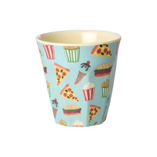 Rice - Bicchiere piccolo Fun Fair Print - Colore Rice: Pizza
