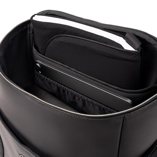 Nuna - Borsa zaino Essential Bag - con fasciatoio e organizer - Colore Nuna: Caviar