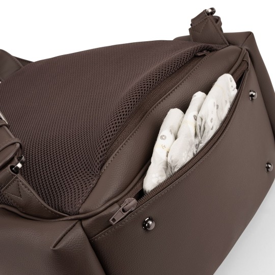 Nuna - Borsa zaino Essential Bag - con fasciatoio e organizer - Colore Nuna: Cocoa