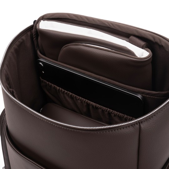 Nuna - Borsa zaino Essential Bag - con fasciatoio e organizer - Colore Nuna: Cocoa