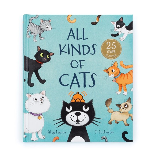 Jellycat - Libro in inglese - All Kids of Cats Book