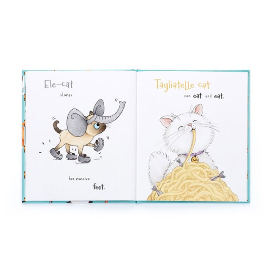 Jellycat - Libro in inglese - All Kids of Cats Book