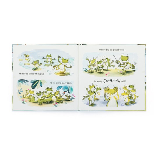 Jellycat - Libro in inglese - Un giorno fantastico per Finnegan la rana