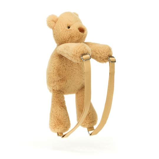 Jellycat - Zaino a peluche Orso Smudge