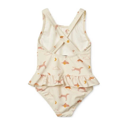 Liewood - Costume da Bagno Amara- Dream/Ecru - Taglia: 92CM