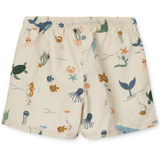 Liewood - Pantaloncini da bagno Liewood Aiden - Protezione U - Sea Creature - Taglia: 98CM