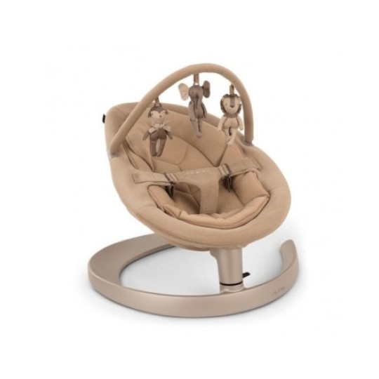 Nuna - sdraietta reclinabile Leaf Grow con arco giochi - Colore Nuna: Teddy