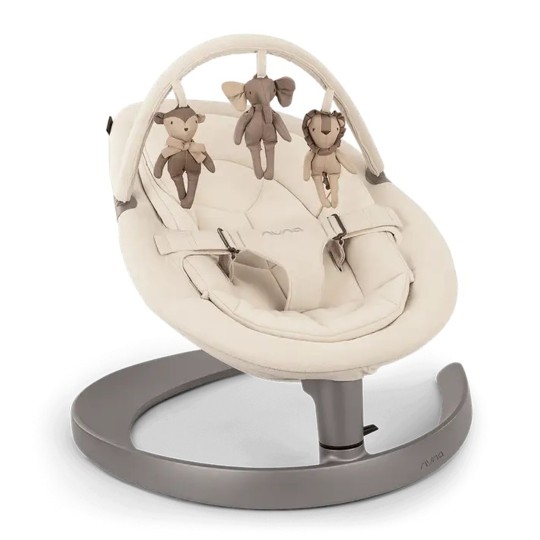 Nuna - sdraietta reclinabile Leaf Grow con arco giochi - Colore Nuna: Cloud