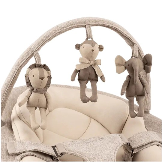Nuna - sdraietta reclinabile Leaf Grow con arco giochi - Colore Nuna: Cloud