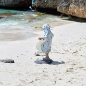 Lässig - Poncho e telo da spiaggia Reversibile - Colori Lässig: Crocodile Sky Blue