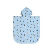 Lässig - Poncho e telo da spiaggia Reversibile - Colori Lässig: Crocodile Sky Blue