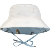 Lässig - Cappello Reversibile 50+UV tg. M (6-18 mesi) - Colori Lässig: Crocodile Sky Blue