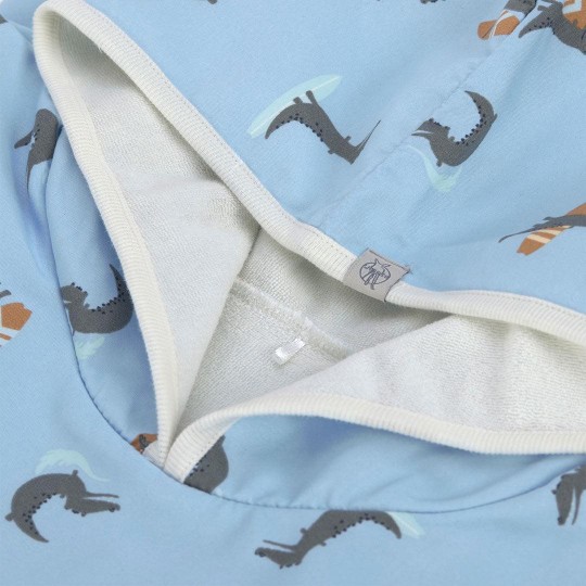 Lässig - Poncho e telo da spiaggia Reversibile - Colori Lässig: Crocodile Sky Blue