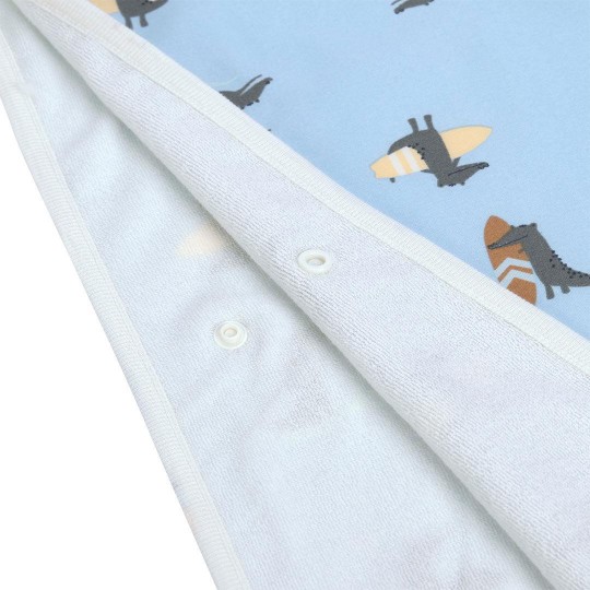 Lässig - Poncho e telo da spiaggia Reversibile - Colori Lässig: Crocodile Sky Blue