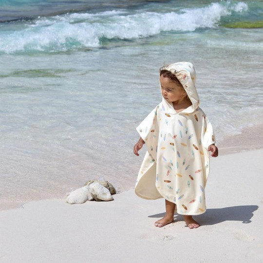 Lässig - Poncho e telo da spiaggia Reversibile - Colori Lässig: Surfboards Sea Salt