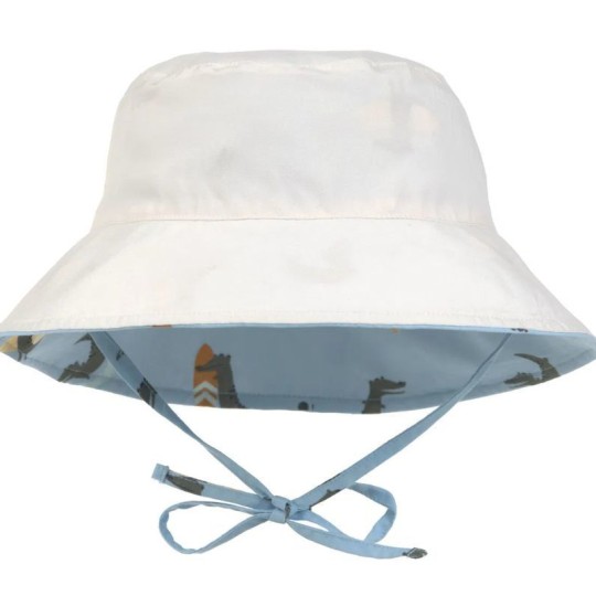 Lässig - Cappello Reversibile 50+UV tg. M (6-18 mesi) - Colori Lässig: Crocodile Sky Blue