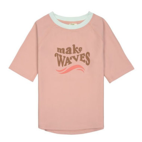 Lässig - Maglia manica corta Protezione UPF 50+ tg.L (12-18 mesi) - Colori Lässig: Make Waves Peach