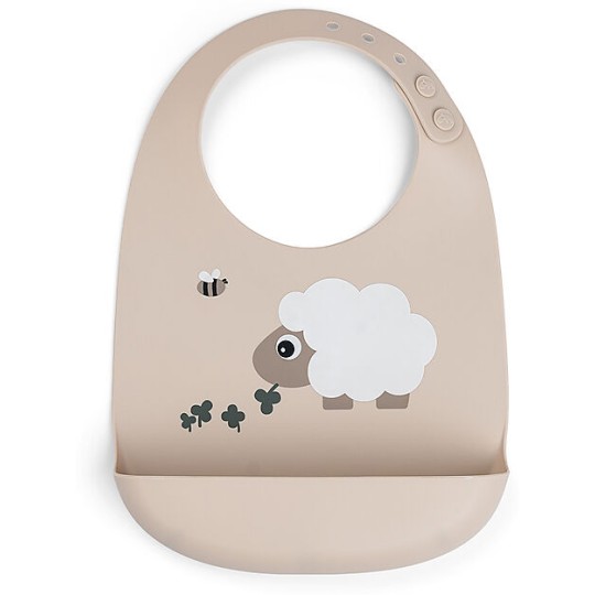 Done By Deer - Bavaglio in silicone con tasca - Tiny Farm