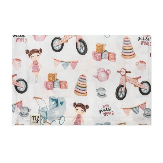 Nannafrufru - Mussola 90x70cm - 100% bamboo - Colore Nannafrufrù: Olivia